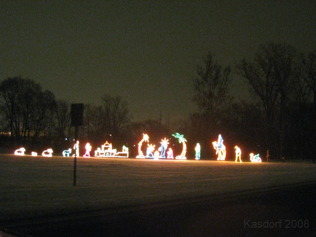 Christmas Lights Hines Drive 2008 043.jpg - The 2008 Wayne County Hines Drive Christmas Light Display. 4.5 miles of Christmas Light Displays and lots of animation!